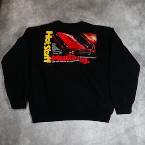 Vintage Ford Mustang Hot Stuff Graphic Sweatshirt Black